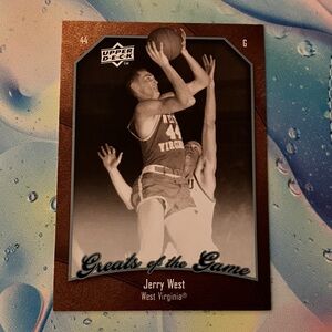 Jerry West 'Greats of the Game' Basketball Card NBA RARE